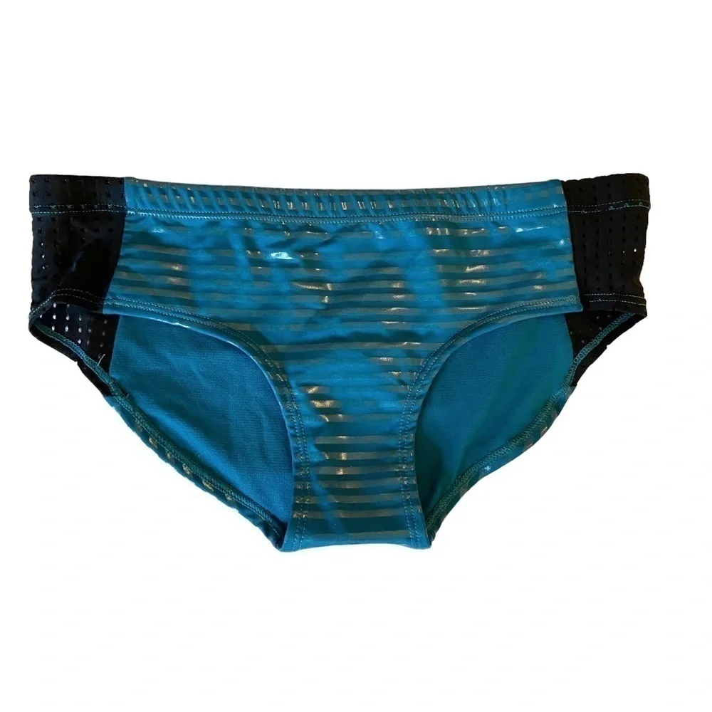 Nike 6:1 Shine Stripe Hipster Bikini Bottom NWOT